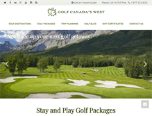 Tablet Screenshot of golfcanadaswest.com
